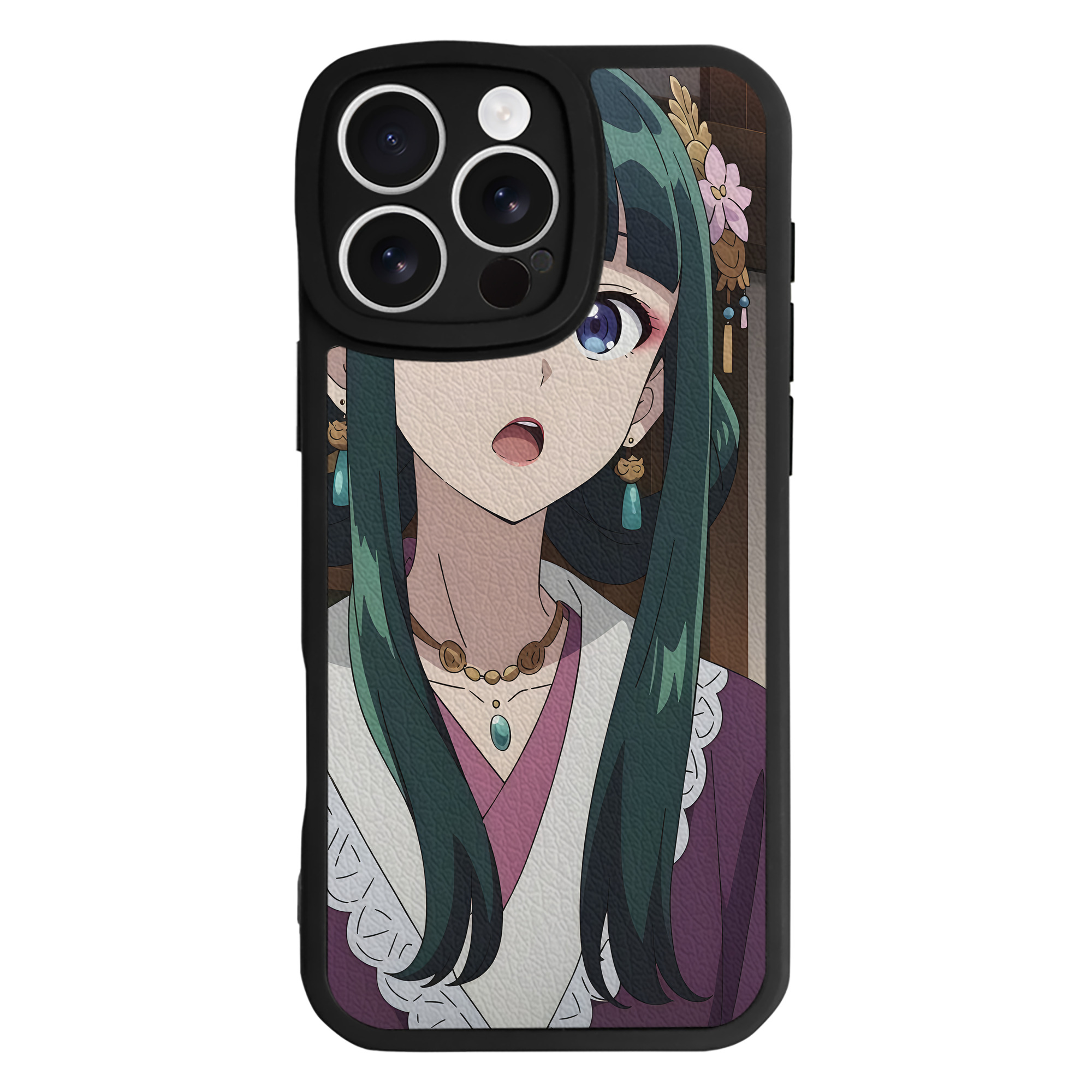 （画像用） 薬屋のひとりごと The Apothecary Diaries 【iPhone 16シリーズ対応】シリコンスマホケース（レザー調） 材質：シリコン